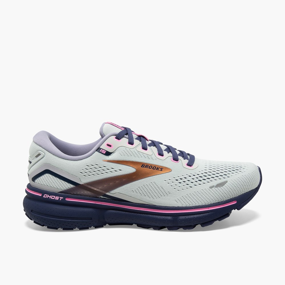 Chaussures Running Route Brooks Ghost 15 Cushioned Noir Femme | RHD-3613788